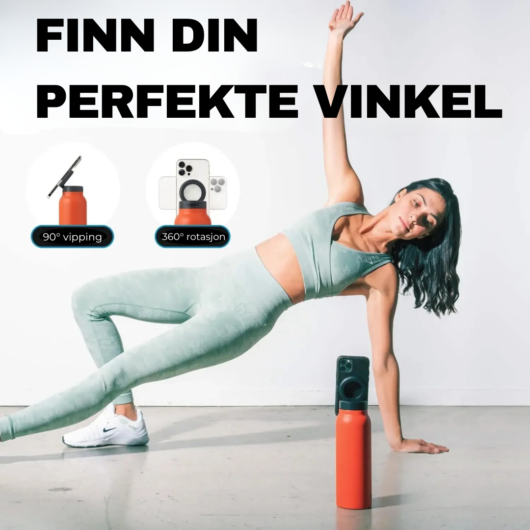 Vannflaske med magnet