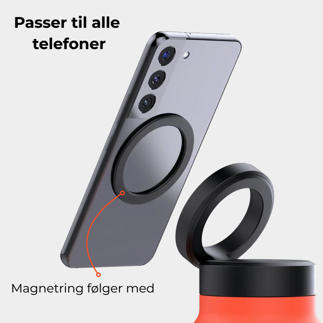 Vannflaske med magnet