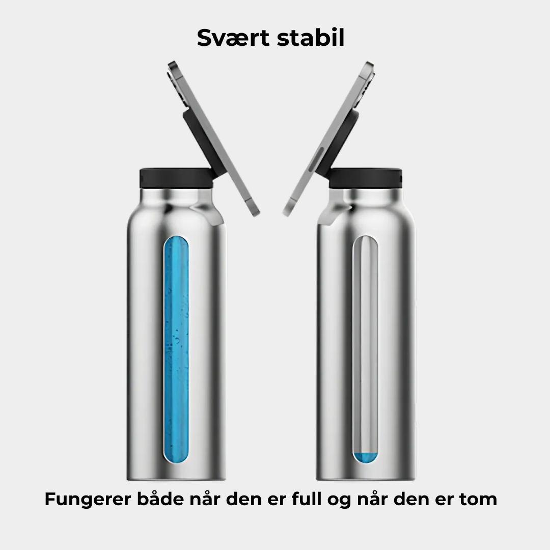 Vannflaske med magnet