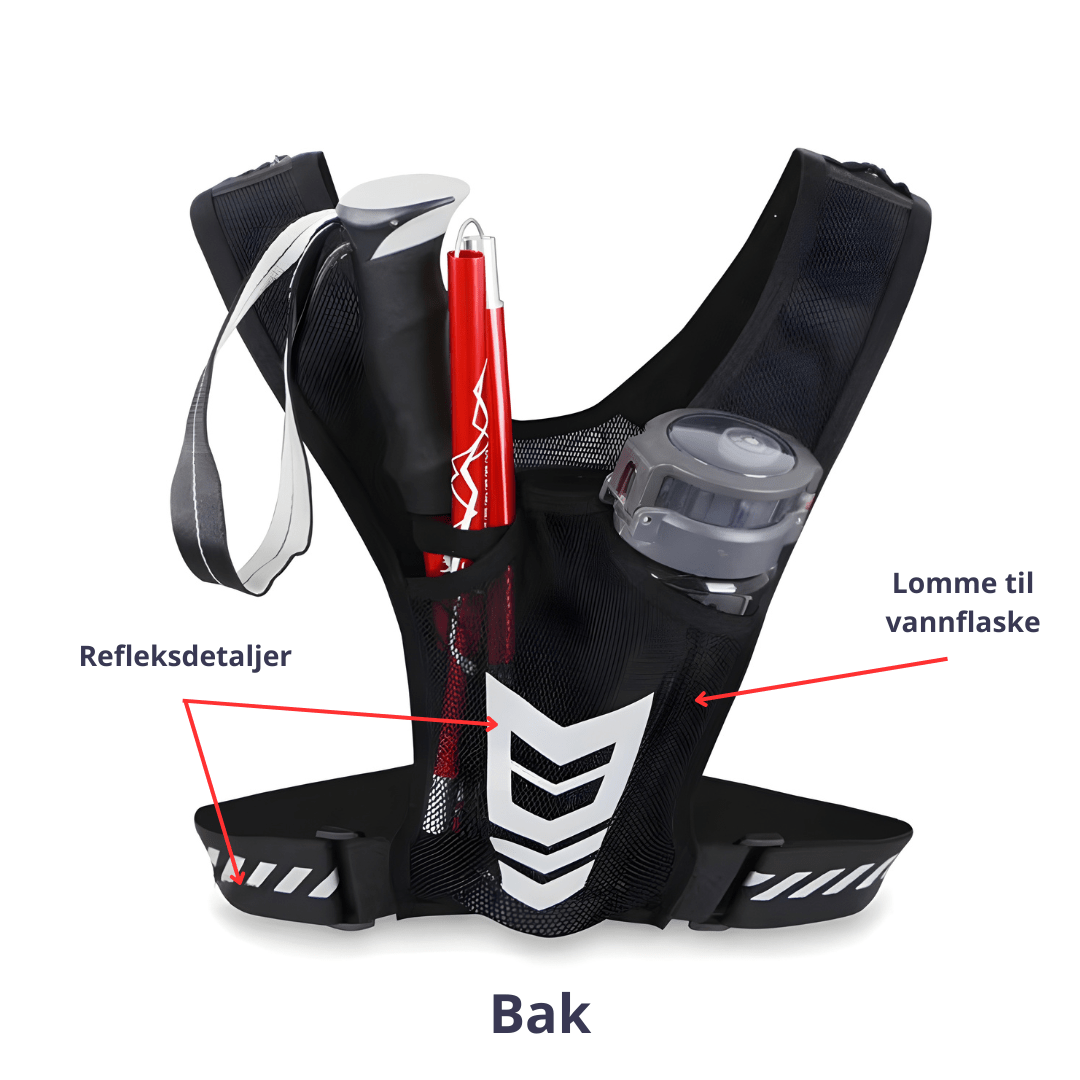 Løpevest med mobilholder - 